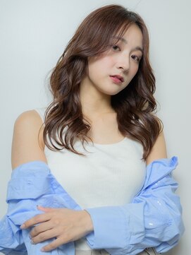 ヒョンミョン ライズバイレボ 取手店(hyon myon/RISE by REVO) レイヤーカット/デザインカラー/オリーブベージュ[取手/取手駅]