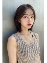 SEL 大船&nbsp;◎レイヤーカットデザインカラーオリーブベージュウェットヘア