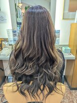 エリアデュクス(AREADEUX)&nbsp;白髪ぼかしハイライト　グレィジュ　デジパー＆表面矯正