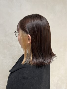 モッズ ヘア みなとみらい店(mod's hair) 『外ハネボブ&イヤリングカラー』桜木町/みなとみらい