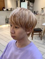 テトラ バイ ネオリーブ 横浜西口店(tetra by neolive)&nbsp;メンズブリーチ　ハイトーン　ペールピンク　横浜