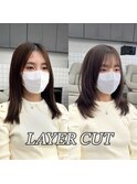韓国ヘア/韓国スタイル/縮毛矯正/髪質改善/レイヤーカット