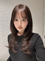 サイン 表参道(SIGN)&nbsp;韓国ヘアーハッシュカットレイヤーカットグレージュブリーチ無し