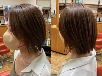 スリー(THREE)の写真/【前髪カット+オーガニックカラー+トリートメント￥11000】平日のスキマ時間を活用◎