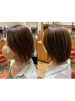 【前髪カット+オーガニックカラー+トリートメント￥11000】平日のスキマ時間を活用◎