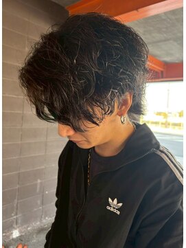 ユイマァルスロウ(YUIMARL SLOW) メンズ波巻きツイストスパイラルパーマニュアンスパーマ