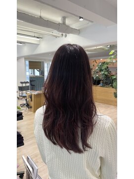 オーシャン(Ocean) ハッシュカット レイヤーカット ピンクブラウン 10代20代30代