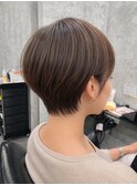 ショート/ボブ/ハイライト/インナーカラー/白髪ぼかし/銀座駅