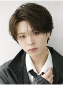 毛流れコンマバングショートニュアンスフェザー