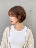 ショートカット×白髪ぼかし、ハイライト×縮毛矯正×髪質改善