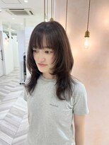 クラッチ 名古屋(CLUTCH)&nbsp;ミディアムレイヤー_ウルフ_ハッシュカット/ナチュラルブラウン