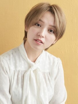 ミンクス 青山店(MINX) シンプルなナチュラルショート#モード#3Dカラー#ミニマムボブ