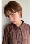 大人耳掛けショート_ワンサイドショートブランジュダブルバング