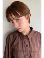 ノク(nok)&nbsp;大人耳掛けショート_ワンサイドショートブランジュダブルバング