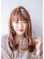 アドラーブル 万代店 (adorable)&nbsp;【adorable】ツヤ感ワンカールレイヤー×レッドブラウン