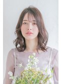 鎖骨ミディアム◆ミディアムパーマ