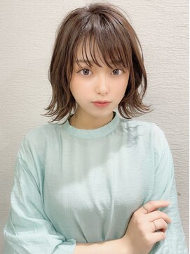 シルクレイ 吉祥寺店(Silk-lei) 顔型別ヘアスタイル小顔マロンベージュAラインボブ30代吉祥寺