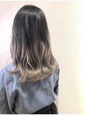 ホワイトグラデーション/デザインカラー/くびれヘア/曳舟