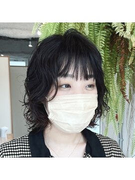 アクセヘアー 町田(acce hair) ナチュラルウルフウェーブパーマ