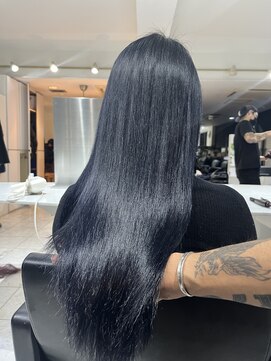 ブレンド 渋谷(BLend) 【Blend渋谷】大人気透明感ブルーブラックカラー 髪質改善