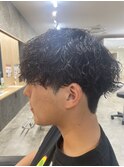 メンズマッシュツイストスパイラルパーマ