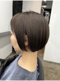 ★デザインカラー/レイヤーカット/ウェットヘアオリーブベージュ