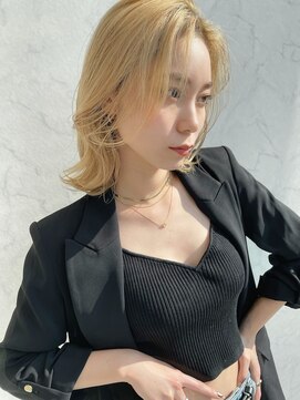 アッシュ 宮前平店(Ash) ミディアムヘア／メルティーカラー