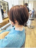 【サロンワーク】ナチュラルショートボブ。