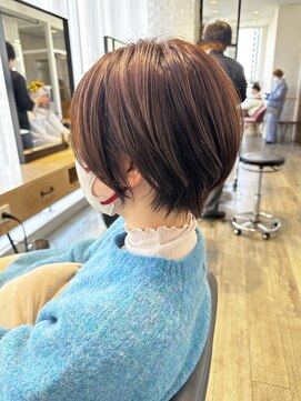 アーロン(aaron) 【サロンワーク】ナチュラルショートボブ。