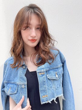 アンアミ キチジョウジ(Un ami Kichijoji) 【unami】ゆるふわミディアム×ニュアンスパーマ　澤田杏奈