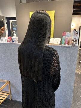 アルコイリスバイドールヘアー(ARCOIRIS by Dollhair) 酸性ストレート黒髪サラツヤロング髪質改善艶髪ロング都島