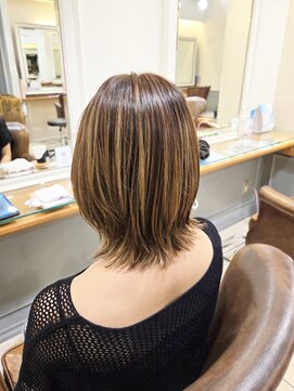 ネオリーブアイム 横浜西口店(Neolive aim) ショートウルフ　ハイライト　【横浜】