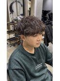 マッシュ×ツイストスパイラルパーマ