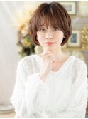大人可愛いフェザーバング甘めマッシュパーマc7川口