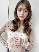 【MINX】くびれヘアアプリコットオレンジハイライトカラー_銀座