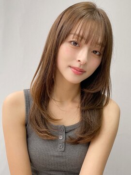 エトラ 渋谷店(etora) 小顔前髪 レイヤーカット デザインカラー フェイスフレーミング"