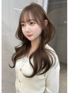 マロンベージュ×レイヤーカット