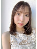 カバーヘア ブリス 北浦和(COVER HAIR bliss) ミディアムレイヤー×ワンカール×シースルーバング艶髪p北浦和