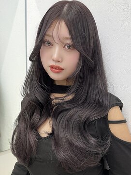 アイトーキョーエス 渋谷(AI TOKYO S) ラベンダーグレージュ透明感カラーフォワード巻きレイヤー前髪