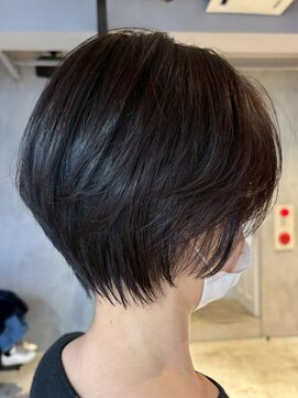 エリマ 調布(elima) 調布ストレートパーママッシュショートヘアベージュカラー
