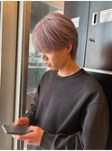 ケアブリーチ2回/ホワイトピンク/ショート