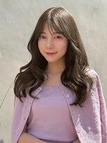 エヌアイ オモテサンドウ(ni omotesando)&nbsp;大人かわいい◇暗め透明感ショコラグレージュ顔周りレイヤー