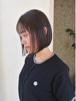 トップヘアー スパアンドリラクゼーション 安城(spa&relaxation) 切りっぱなしボブ/ぱつっとボブ髪型20代30代前髪あり前髪無し