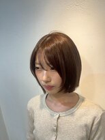 ピークス 千葉店(Peaks) ナチュラルショート/ミルクブラウン/ショートボブ/顔周り/千葉