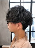 ツイストスパイラルパーマ/スパイキーショート/ツーブロック