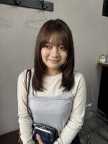 カンナカンナ 三佐店(cannaCANNA)&nbsp;レイヤーカット/顔周りレイヤー/オリーブベージュ/グレージュ