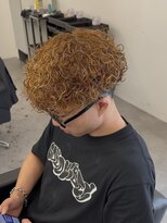 ノイセル 心斎橋(Noisyle)&nbsp;MEN’S/リバースセンターパート/ニュアンスパーマ/心斎橋