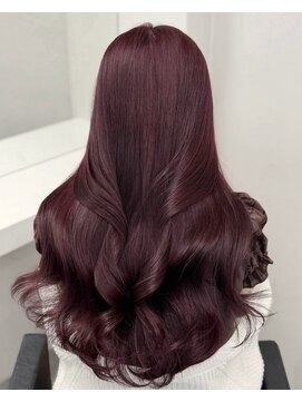 ベレーザ 川越(Beleza) ba19696_ワインレッドブリーチなし透明感カラーワンホンヘア艶髪