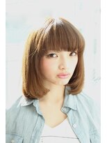 ヘアーズ ギュゼルバヤン(hair’s Guzel Bayan)&nbsp;丸みストレートボブ　前髪/イメチェン