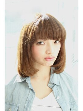 ヘアーズ ギュゼルバヤン(hair’s Guzel Bayan) 丸みストレートボブ 前髪/イメチェン
